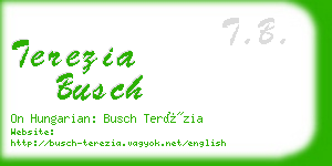 terezia busch business card